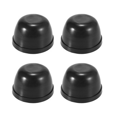 Unique Bargains Universal Car LED Headlight Headlamp Dust Cap Cover Rubber 3.27" Black 4Pcs