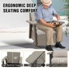 EAGLE PEAK Classic 2-Piece Patio Chair Set, 360° Swivel Rocking Chairs with Thick Cushions, All-Weather Wicker Outdoor Lounge Gliders - 4 of 4