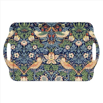 Pimpernel Morris and Co Strawberry Thief Melamine Handled Tray - 19.25" x 11.5"