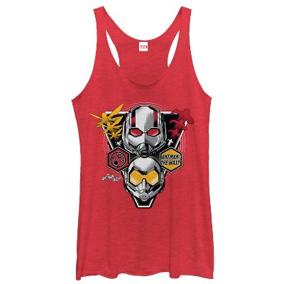 Women's Marvel Ant-Man and the Wasp Masks Racerback Tank Top