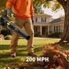Leaf Blower Cordless- 20V Electric Leaf Blower 650CFM 200MPH & 2 Speed Mode, 1 * 4.0Ah Battery Powered, 1*Charger Leaf Blowers for Patio Lawn - 4 of 4