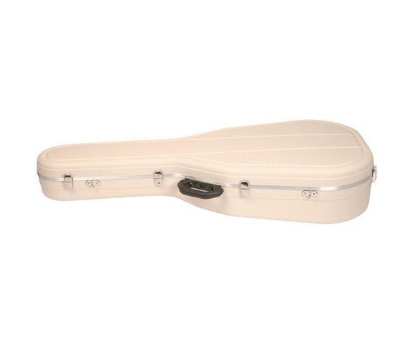 Hiscox Cases Acoustic Guitar Case/OOO & OM Ivory Shell/Silver Int-Pro II