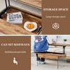 Lirago Multifunctional Lift Top Coffee Table-Natural Marble Pattern with Tempered Glass Legs, Modern Design for Living Room & Office - 4 of 4