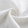 RT Designers Collection Soho Foil Jacquard Polyester Window Curtain Grommet Panel 52" x 90" White/Silver - 4 of 4