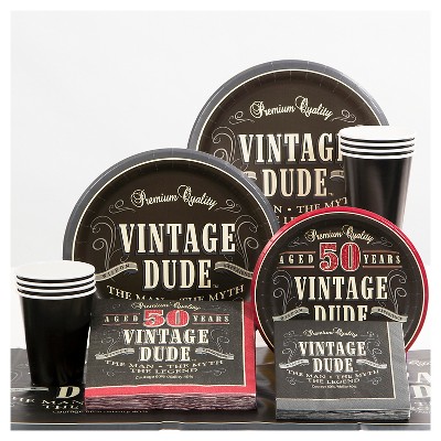 Download Vintage Dude 50th Birthday Banner : Target