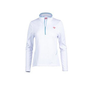 Love All Tennis Women's Tracy 1/4 Zip Jacket Stripes - 1 of 3