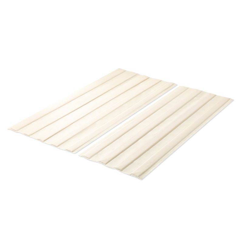 Wood Bed Slat Board with Fabric Cover and Vertical Mattress Support Beige - Mellow, 1 of 8