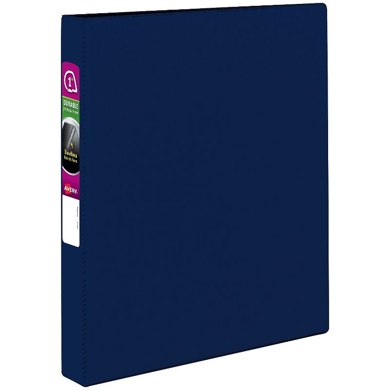Avery Durable 1" 3-Ring Non-View Binder Blue (27251) 326878, 1 of 8