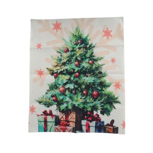 Unique Bargains Dining Chair Slipcovers Linen Beige 22.83"x19.29" 1Pc - 1 of 4