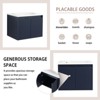 SEVOBAL Bathroom Storage Cabinets, 24 Inch Modern Navy Blue Bathroom Vanity with Drop-Shaped Resin Sink and Soft Closing Hinge, Blue, 18.2"*24"*18.2
" - 4 of 4