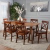 Christopher Knight Home Marseille Farmhouse Acacia Wood 7 Piece Dining Set with Rich Mahogany Chairs - 2 of 4
