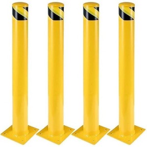 Coucheta Safety Bollard, Metal Safety Bollard Post, 4.5 Inch Diameter Steel Safety Bollard for Driveway Barrier, Parking Pole,Traffic Control - 1 of 4