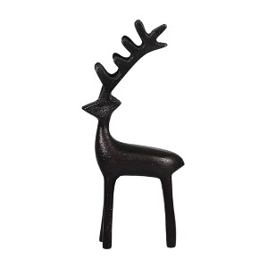 Ganz 8.5 Inch Standing Metal Deer Antlers Animal Figurines - 1 of 3