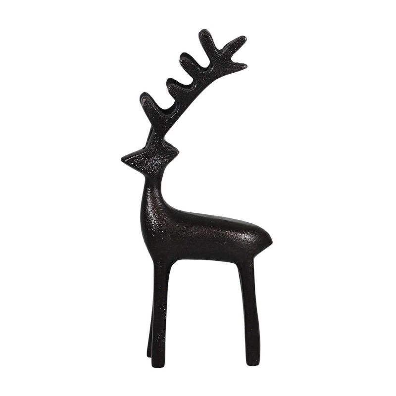Ganz 8.5 Inch Standing Metal Deer Antlers Animal Figurines, 1 of 4