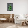 Stupell Industries Green Skeleton Peace Hand Framed Giclee Art - 3 of 4