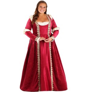 HalloweenCostumes.com Plus Size Crimson Maiden Costume for Women - 1 of 4