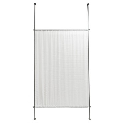 Versailles Waffle Fabric Blackout Energy Efficient Privacy Curtain Panel for Windows 48" x 72" White