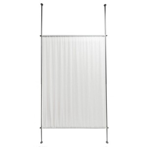 Versailles Waffle Fabric Blackout Energy Efficient Privacy Curtain Panel for Windows 48" x 72" White - 1 of 4