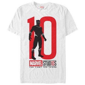 Men's Marvel 10 Anniversary Panther T-Shirt - 1 of 4