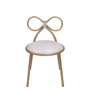 Commercial Seating Products,Set Of 1 Metal Kids Bow Chair With Vinyl Seat Cushion - 1 of 2