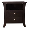 Banbridge 2 Drawer Nightstand with Open Shelf Espresso - HOMES: Inside + Out - 3 of 4