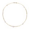 Adornia 14k Gold Plated Freshwater Pearl Station Paper Clip Chain Necklace - 4 of 4