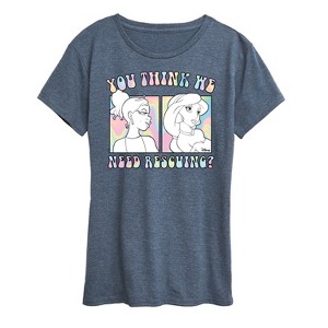 Women's - Disney - You Think We Need Rescuing Short Sleeve Graphic T-Shirt - 1 of 4