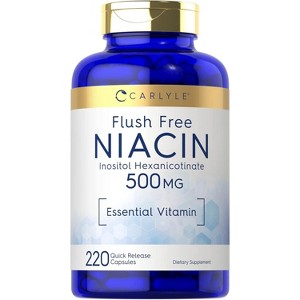 Carlyle Niacin Flush Free Supplement 500mg | 220 Capsules - 1 of 4