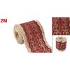 Unique Bargains Burlap Lace Edge Party Decoration Craft Ribbon Strap Roll - 4 of 4