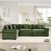 Oversized Cloud Modular Sectional Couch,Convertible Sectional Couches Deep Seat Extra-Wide Armrests - 2 of 4