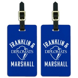 Franklin  Marshall College Diplomats Logo Luggage ID Tags Suitcase CarryOn Cards  Set of 2 - 1 of 4