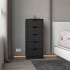 Okak Modern 5-Drawer Vertical Bedroom Dressers,Storage Chest of Drawers Wooden Tall Dresser Chest for Living Room,Entryway - 3 of 4