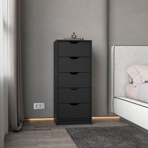 NicBex Dresser 5 Narrow Drawer Dresser Chest of Drawers Tall Dresser with Storage Drawers for Bederoom, Living Room - 1 of 4