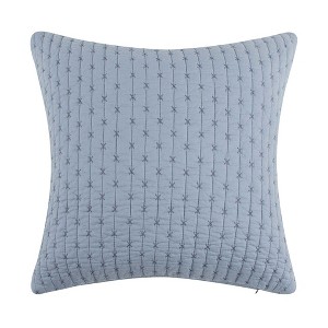 Cross Stitch Square Pillow 18x18 - Levtex Home - 1 of 2