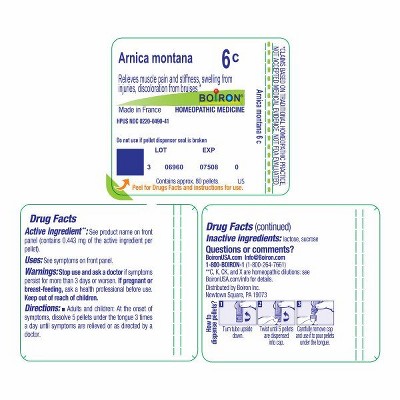 Arnica Montana 6C by Boiron Homeopathic Single Medicine For Pain  -  1 Tube Pellet, 2 of 11