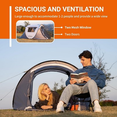 Acoinel Camping Instant Pop Up Tent, 2/3 Person, Water Resistant Dome, Easy Setup for Camping Hiking and Outdoor