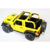 KiNSMART - Jeep Wrangler Rubicon Off Road 4x4 5 inch 1:34 Scale Die Cast Model Replica Toy Car (Yellow Opentop) - 2 of 4