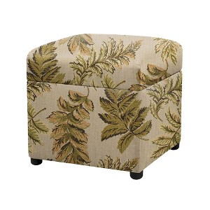 Jennifer Taylor Home Jacob 18" Storage Cube Ottoman - 1 of 4