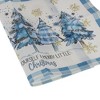 Unique Bargains Christmas Place Mats Flax Light Blue White 11.8"x17.7" 2 Pcs - 4 of 4