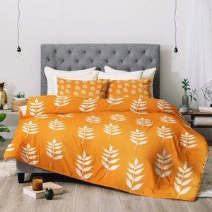 Deny Designs Joy Laforme Summer Garden Mini Leaf Comforter Set - 1 of 4