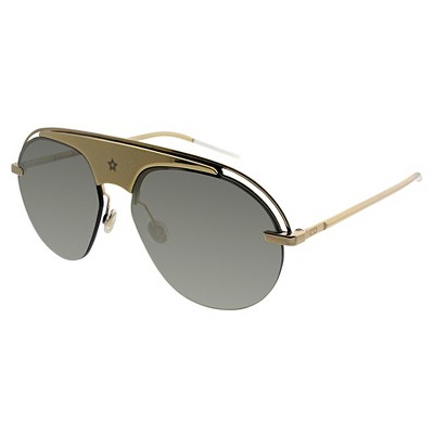 Dior  J5G Unisex Aviator Sunglasses Gold 99mm