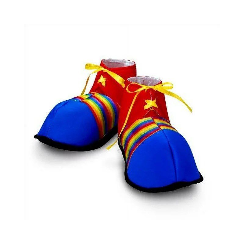 Fun Express Jumbo Polyester Colorful Clown Shoes - 2 Pieces, 3 of 4