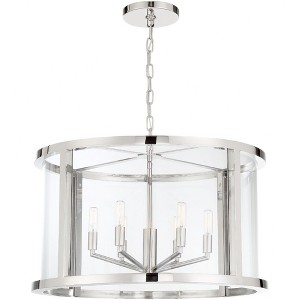 Crystorama Lighting Devon 6 - Light Chandelier in  Polished Nickel - 1 of 4