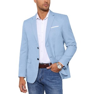 Men's Two - Button Single Blazer, Stylish and Versatile Suit Jacket for Formal and Casual Occasions - 1 of 3