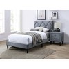 NicBex Twin/Full Size Upholstered Platform Bed Frame with Adjustable Headboard,Modern Velvet Tufted Headboard,No Box Spring Needed,Easy Assembly - 4 of 4