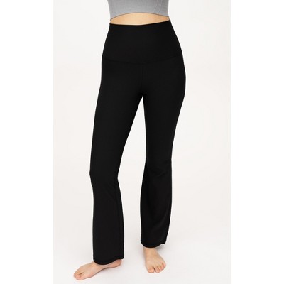 Yogalicious Womens Lux Mia High Elastic Free Waist Flare Leg Pant - Quiet  Shade - X Large : Target