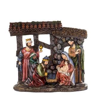 Kurt Adler Kurt Adler 10-Inch Resin Nativity Scene Table Piece
