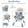 Safstar 16-in-1 Baby High Chair with Activity Center Booster Seat Building Block Table - 2 of 4