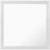 HomeStock Metallic White Mirror with Clean Modern Design – Elegant Accent Mirror for Bedroom or Dressing Area - 3 of 4