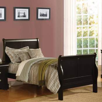 85" Full Bed Louis Philippe Bed Black - Acme Furniture